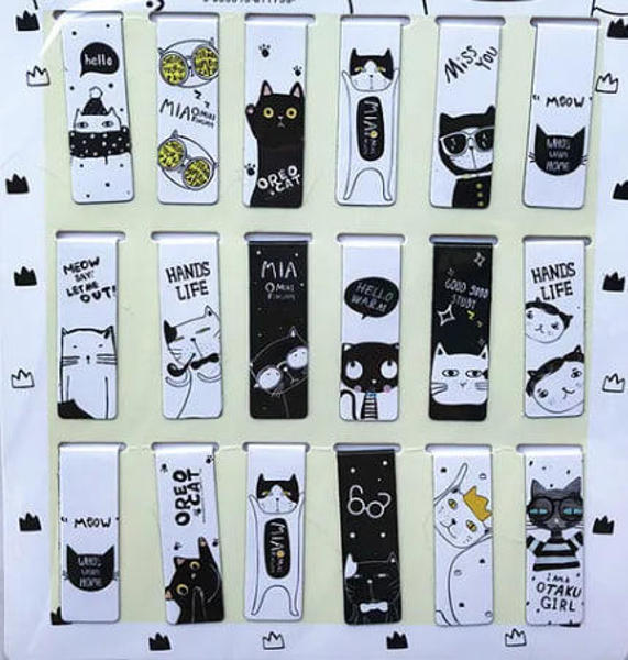  Зображення Закладка магнитная для книг "Смешные коты"  (цена за 1 шт.) 